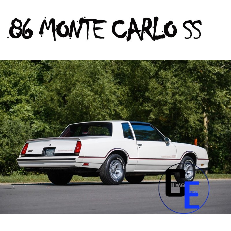86 Monte Carlo ss White 86 monte carlo ss history