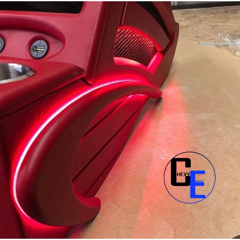 Red Center Console WIth Led matching